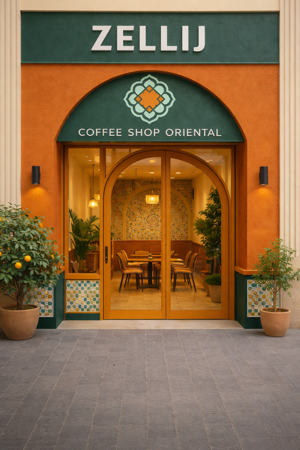 Devanture Zellij Coffee